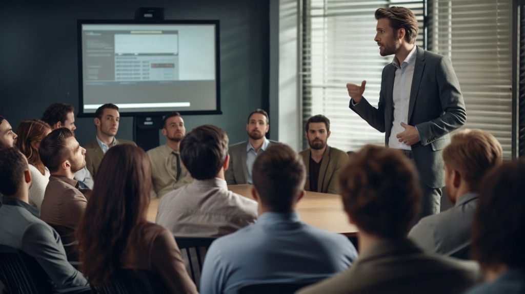 Tipp 4: Redeübung als Meetings und Präsentationen im Büro